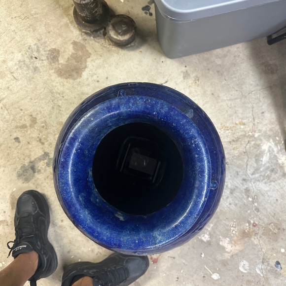 Chinese Cobolt Blue glazed martaban jar with Handles - Picture 4 of 6